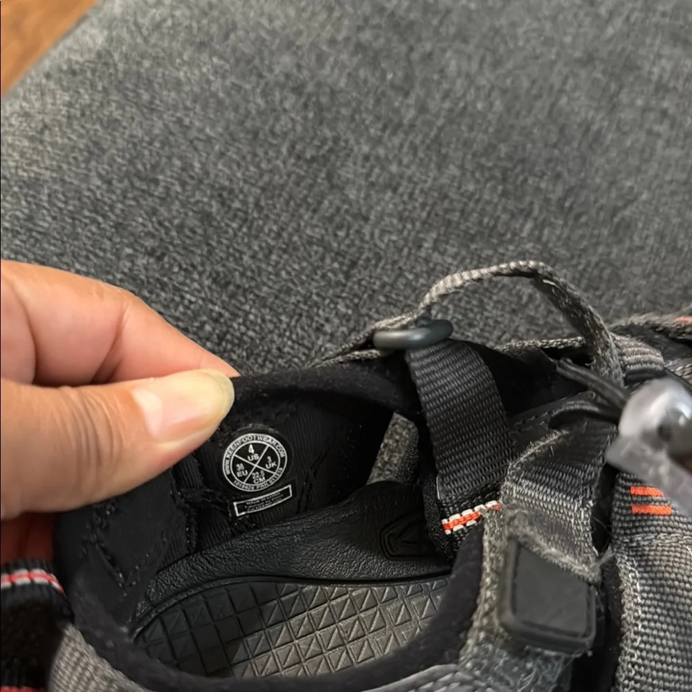 Keen Kids Black and Red Outdoor Sandals
